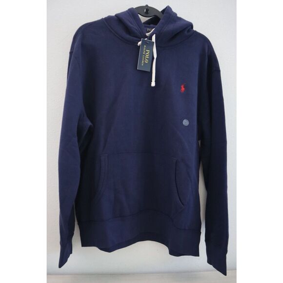 Polo Ralph Lauren 710766778007 Men's Sz L Navy "RL" Fleece Pullover Hoodie - Picture 1 of 11